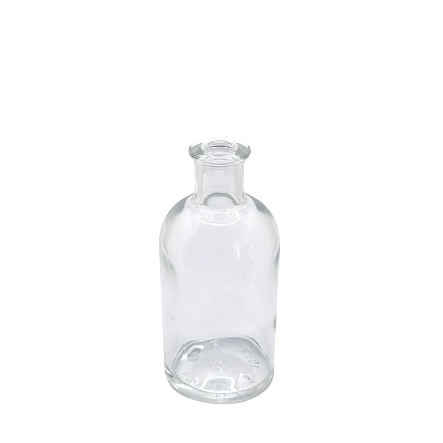 100ml Vecchia Clear Round Glass Bottle