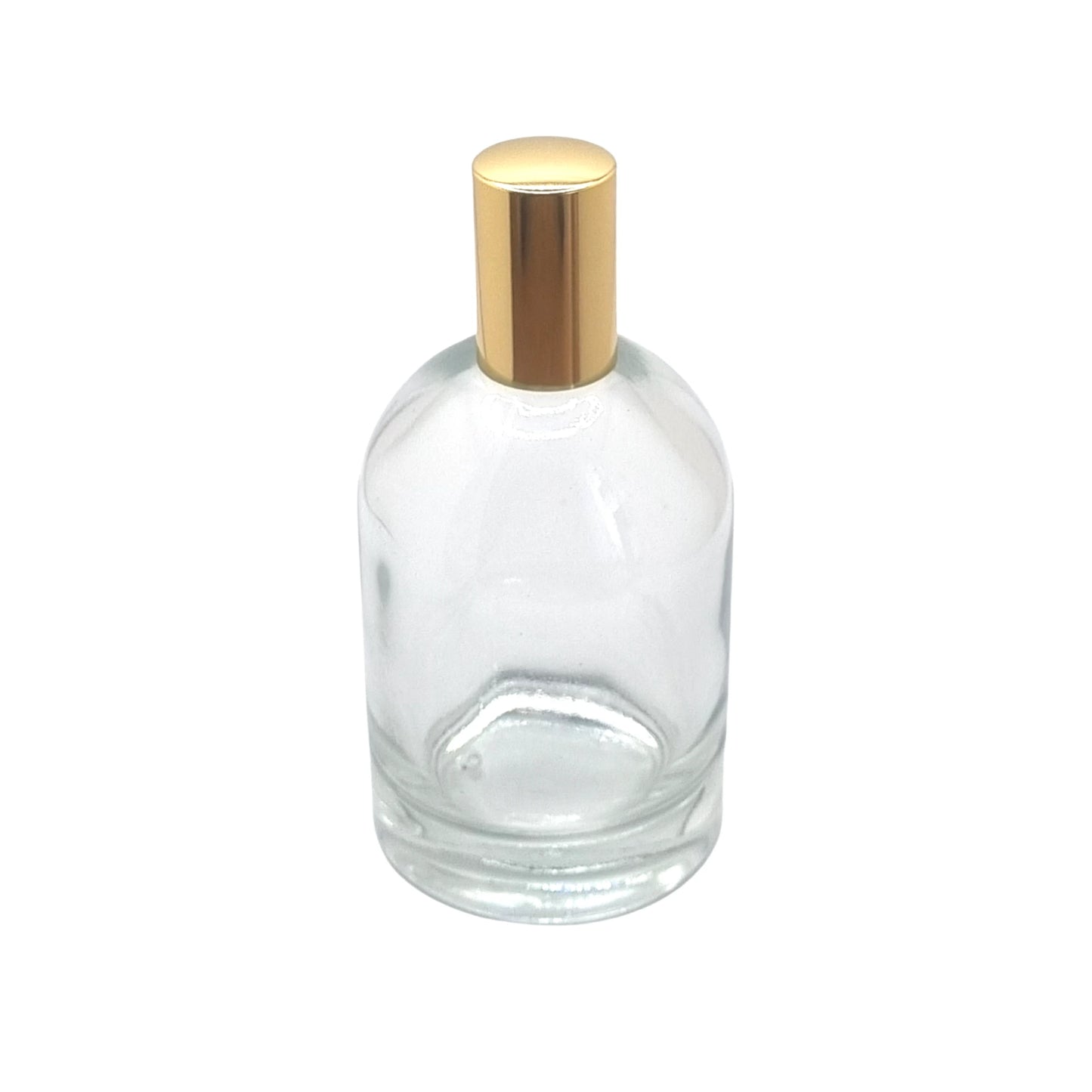 100ml Bazille Clear Round Glass Bottle