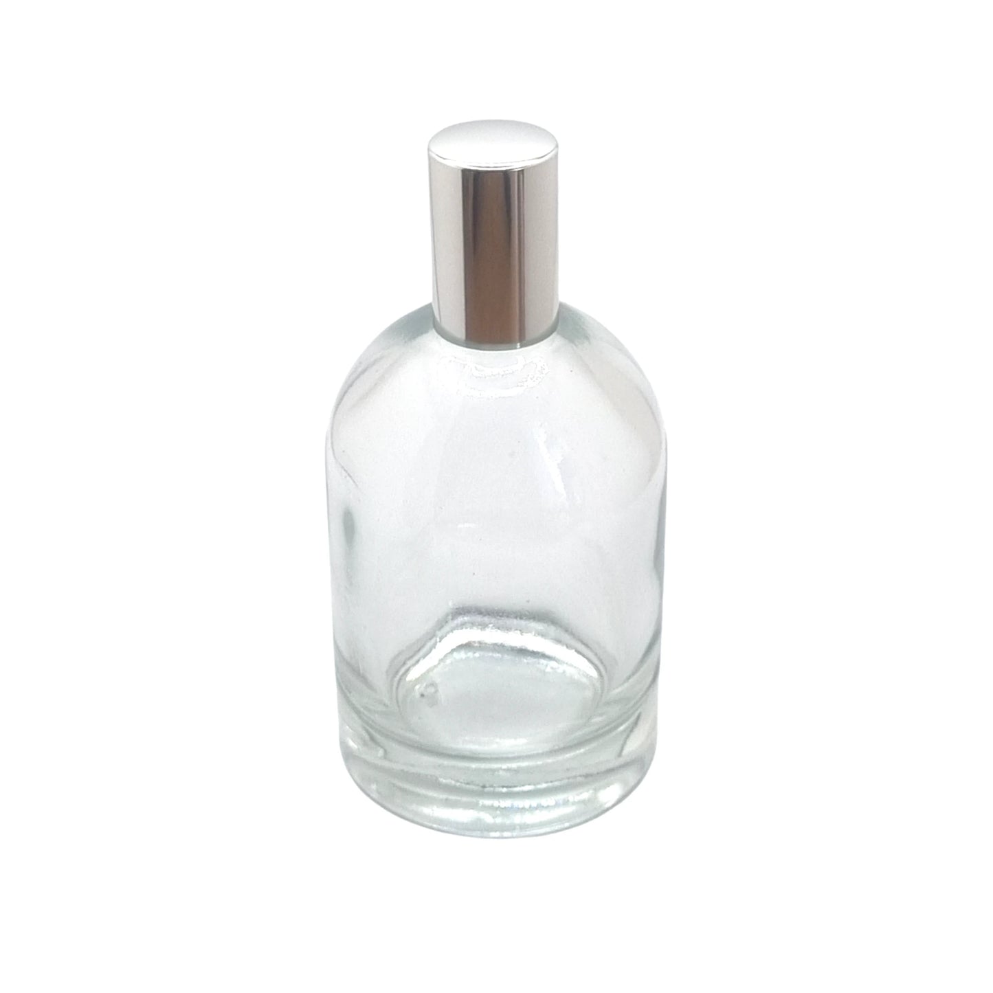 100ml Bazille Clear Round Glass Bottle