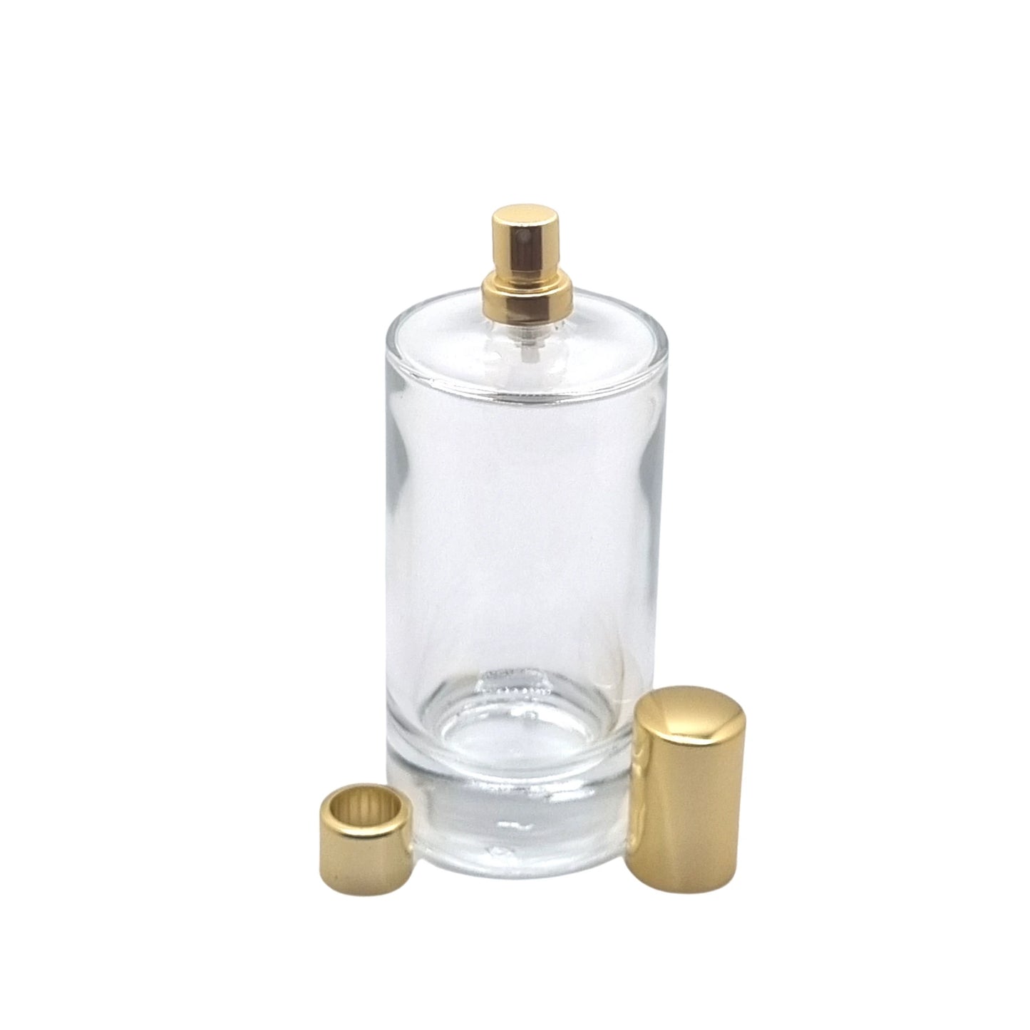 100ml Charlotte Clear Round Glass Bottle