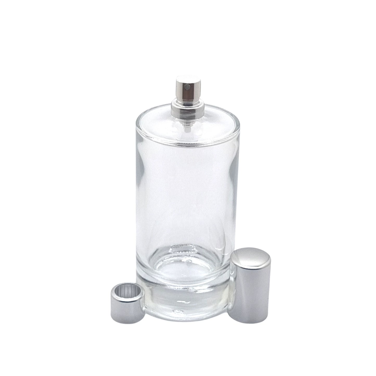 100ml Charlotte Clear Round Glass Bottle