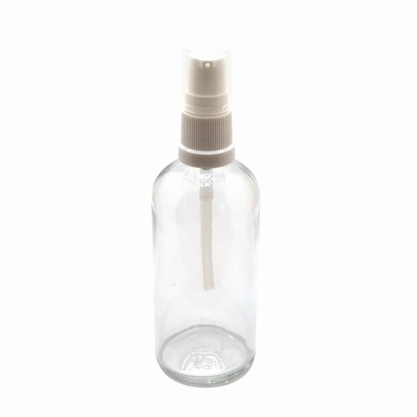 100ml Dropper Clear Round Glass Bottle