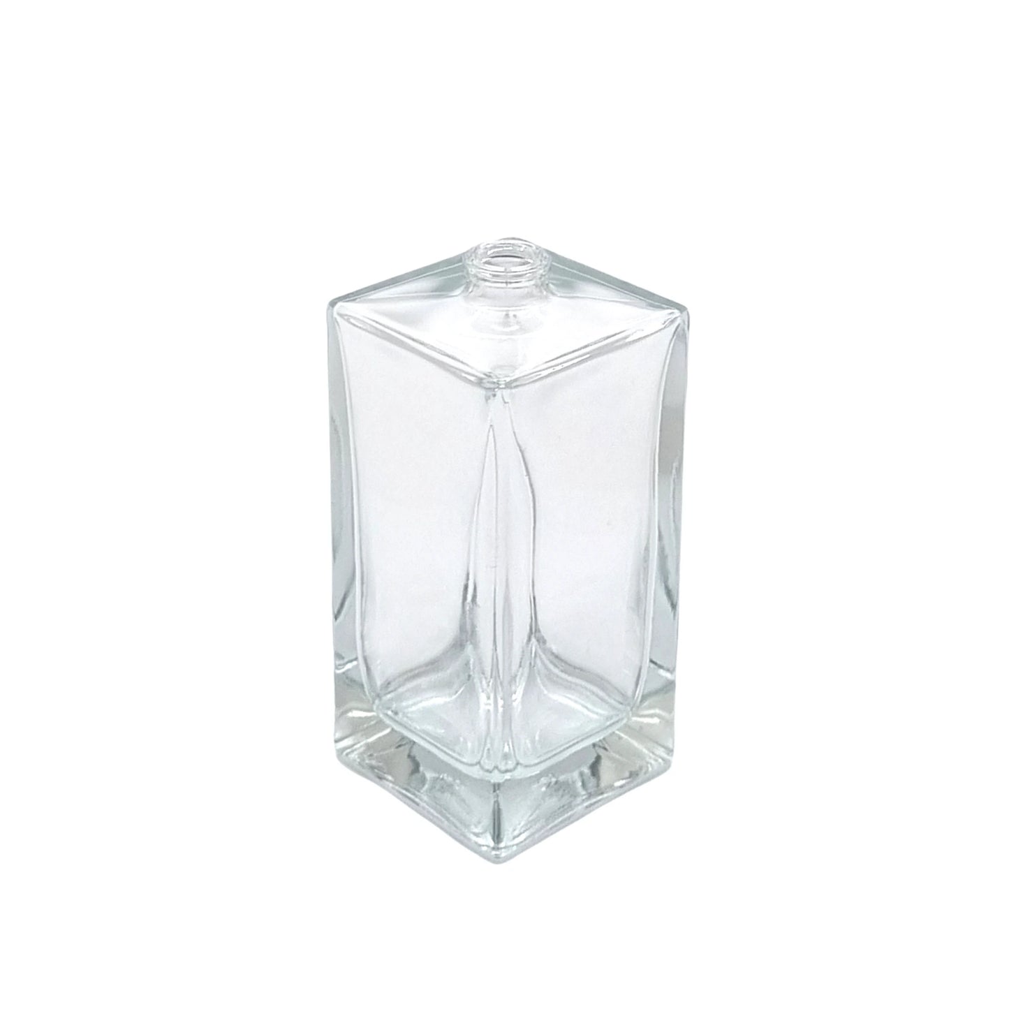 100ml Delacroix Clear Square Glass Bottle