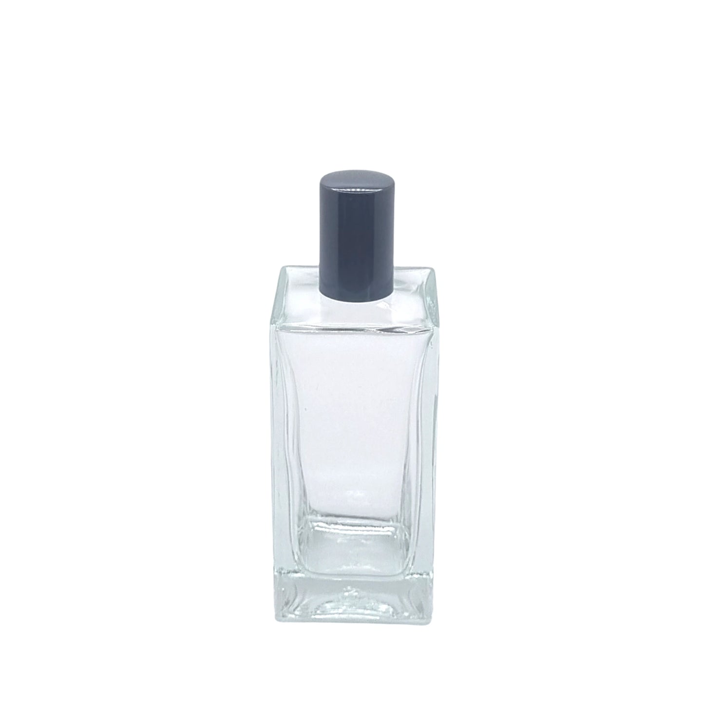 100ml Delacroix Clear Square Glass Bottle