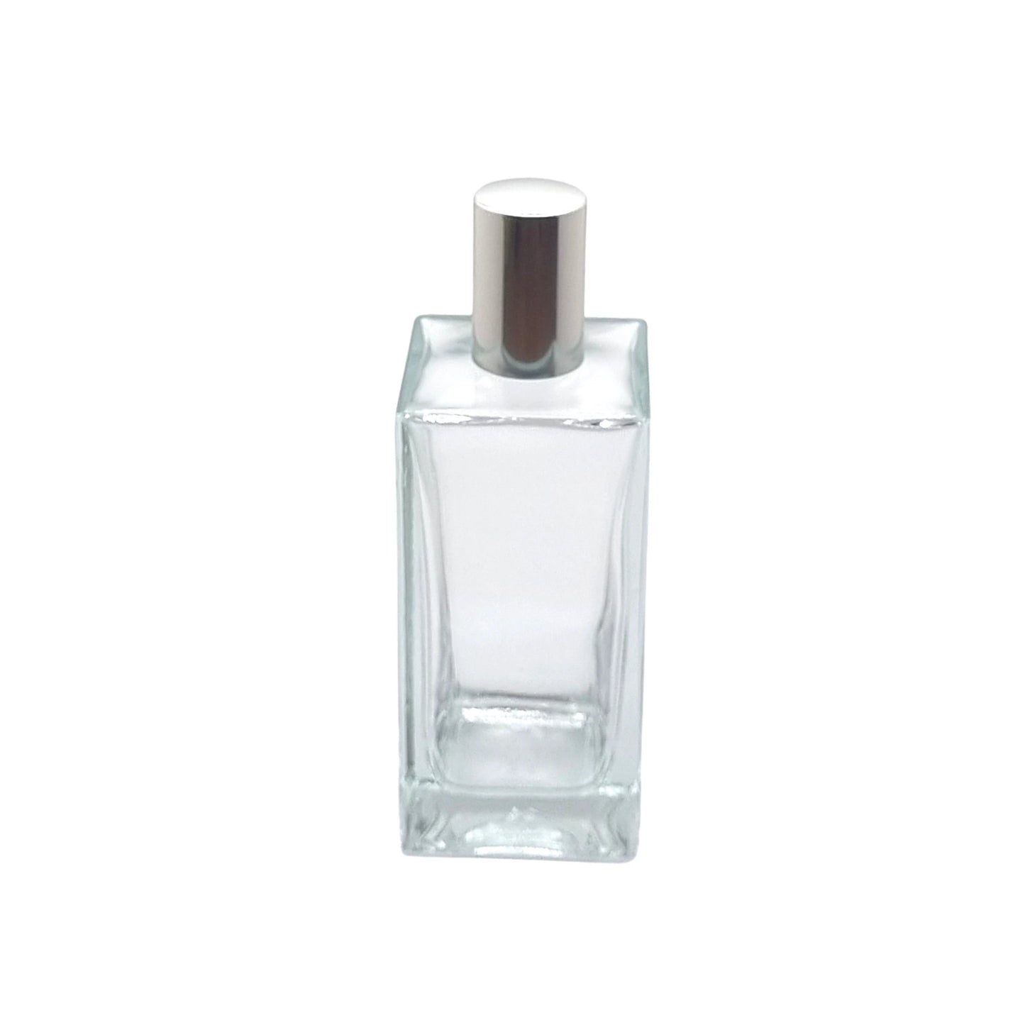 100ml Delacroix Clear Square Glass Bottle