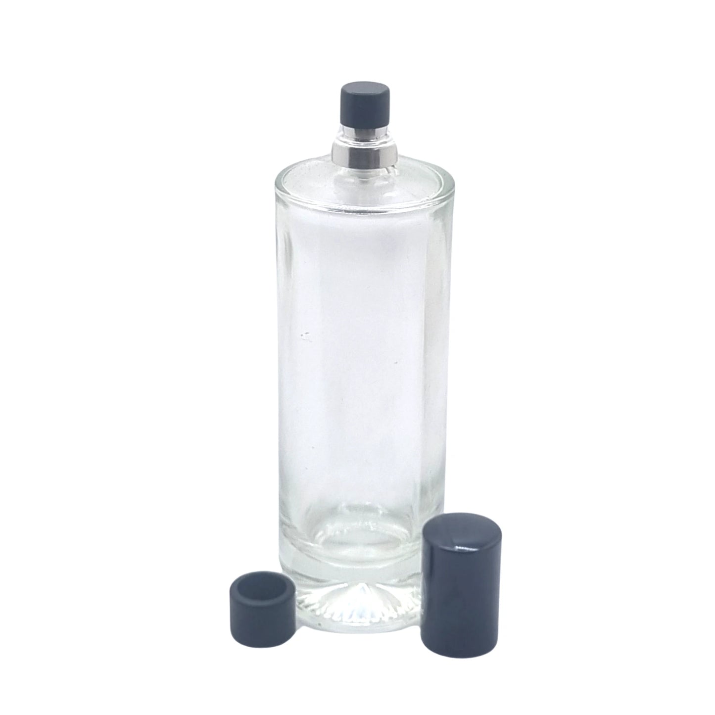 100ml Durer Clear Round Glass Bottle (Pallet Qty 2,592 Units)