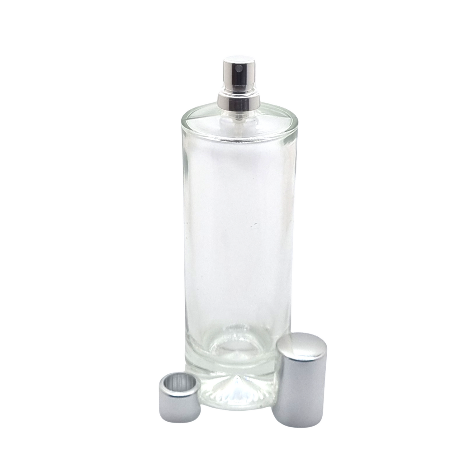 100ml Durer Clear Round Glass Bottle (Pallet Qty 2,592 Units)
