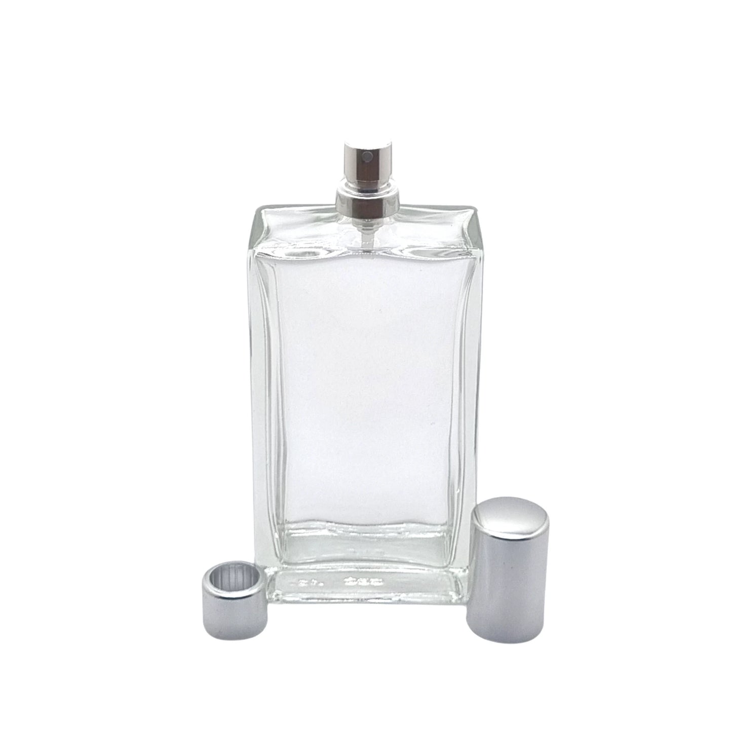 100ml Everest Clear Rectangle Glass Bottle