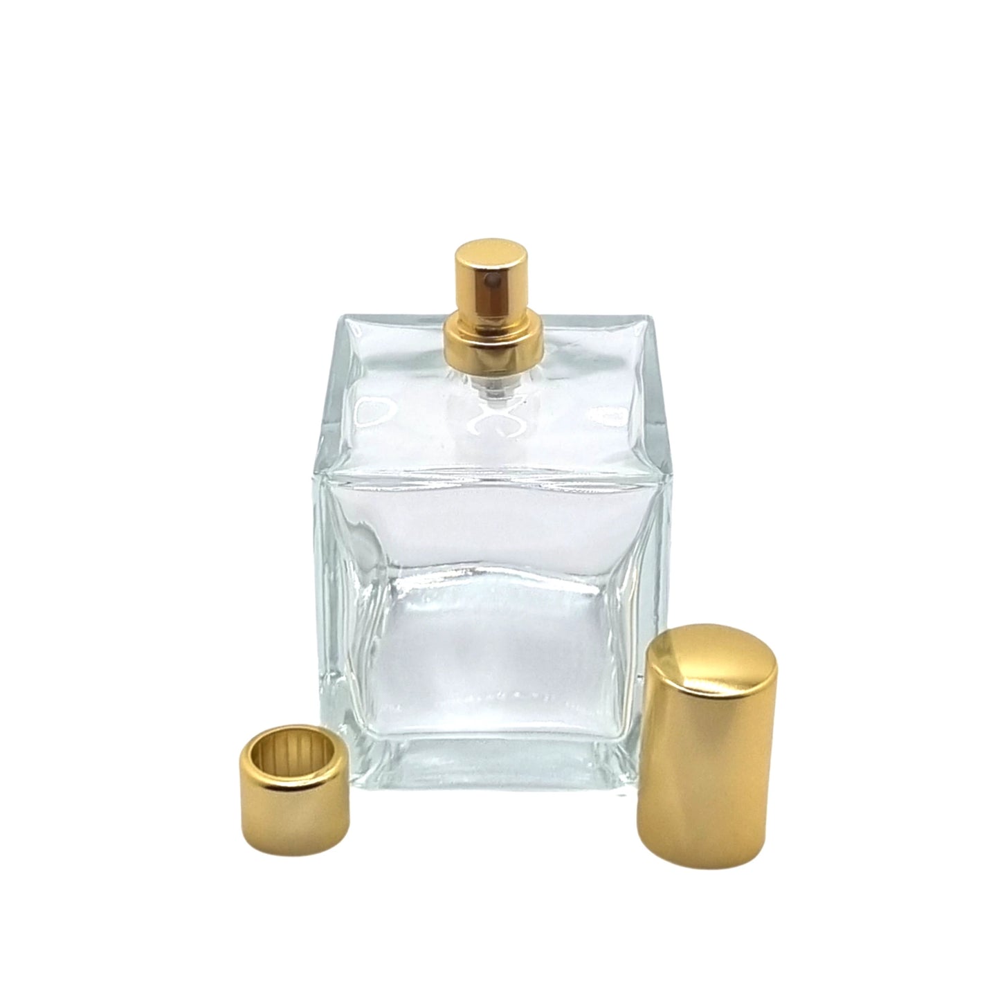 100ml Picasso Clear Square Glass Bottle (Pallet Qty 3,600 Units)