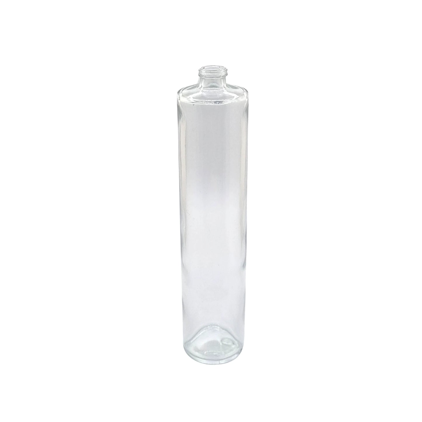 100ml Tall Cuban Clear Round Glass Bottle
