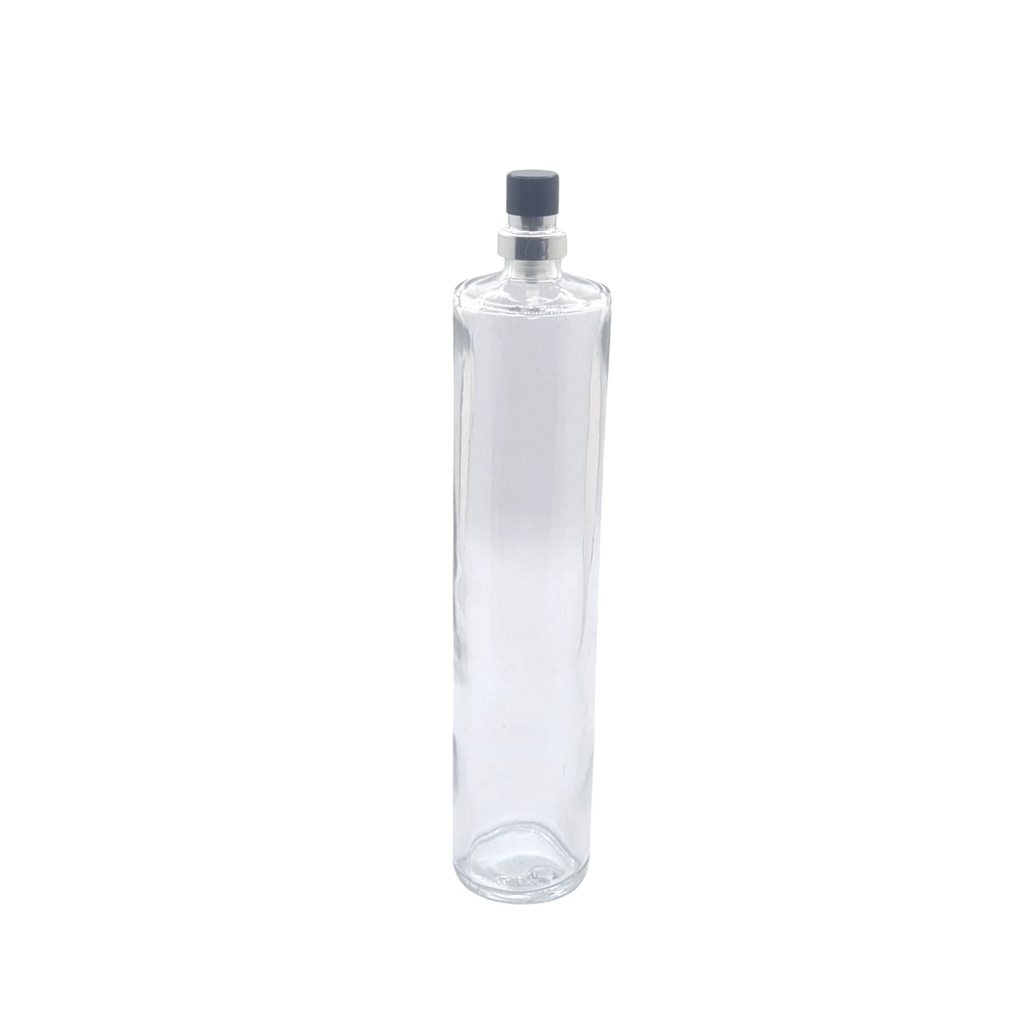 100ml tall cuban glass bottle with black atomiser
