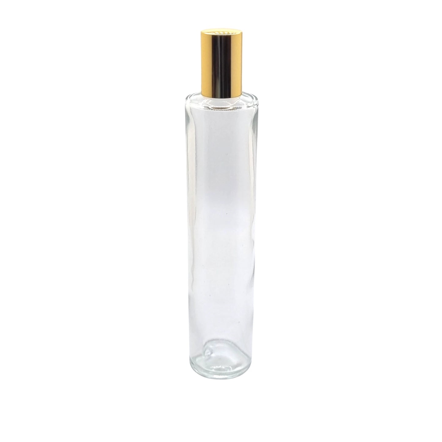 100ml Tall Cuban Clear Round Glass Bottle