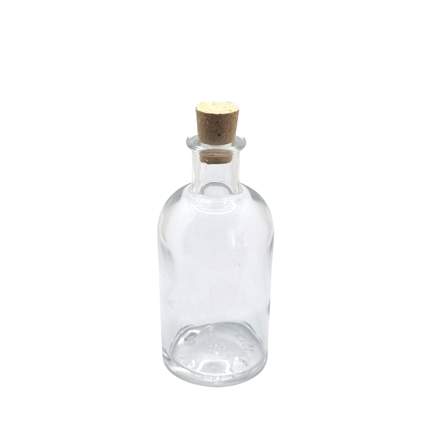 100ml Vecchia Clear Round Glass Bottle