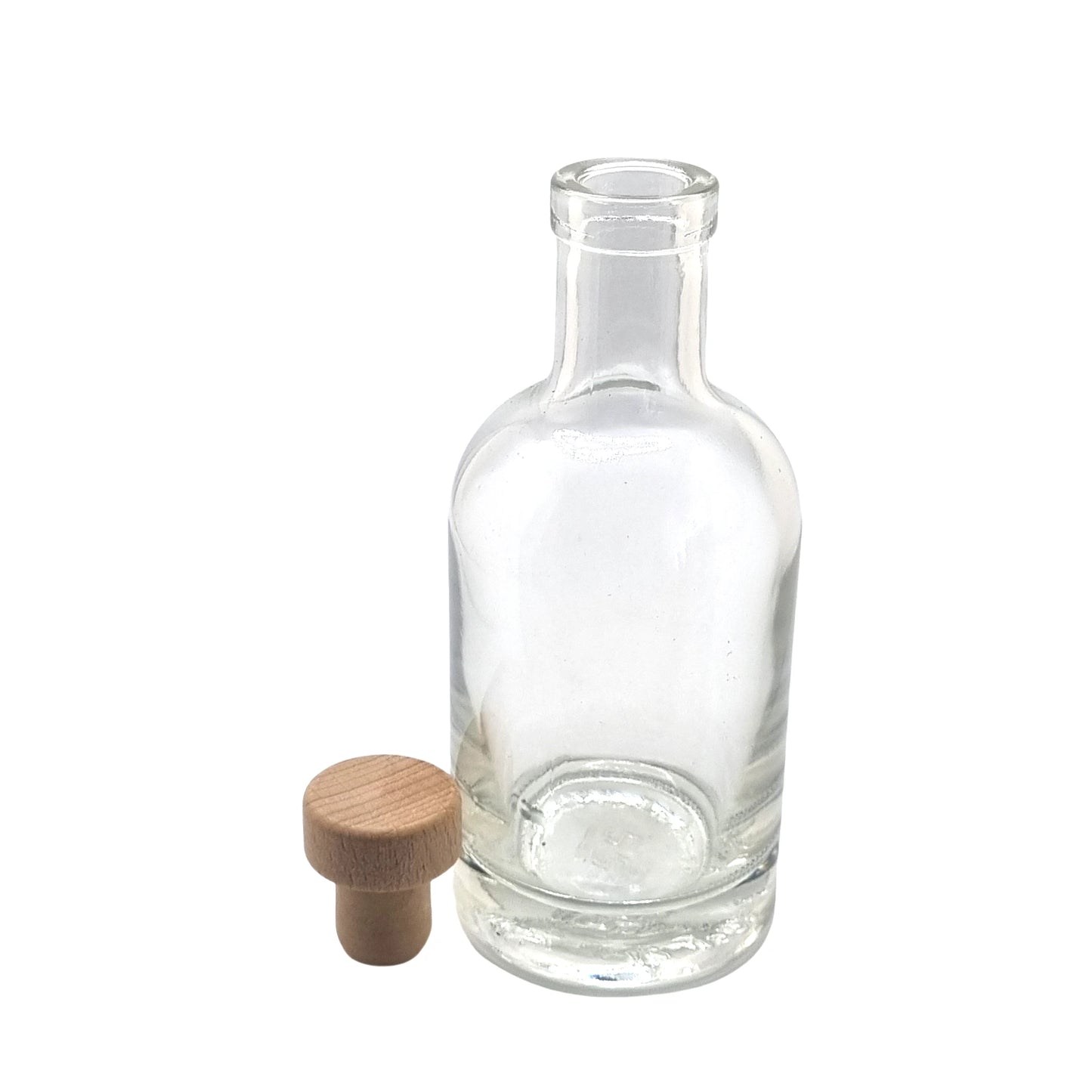200ml Hermes Clear Round Glass Bottle