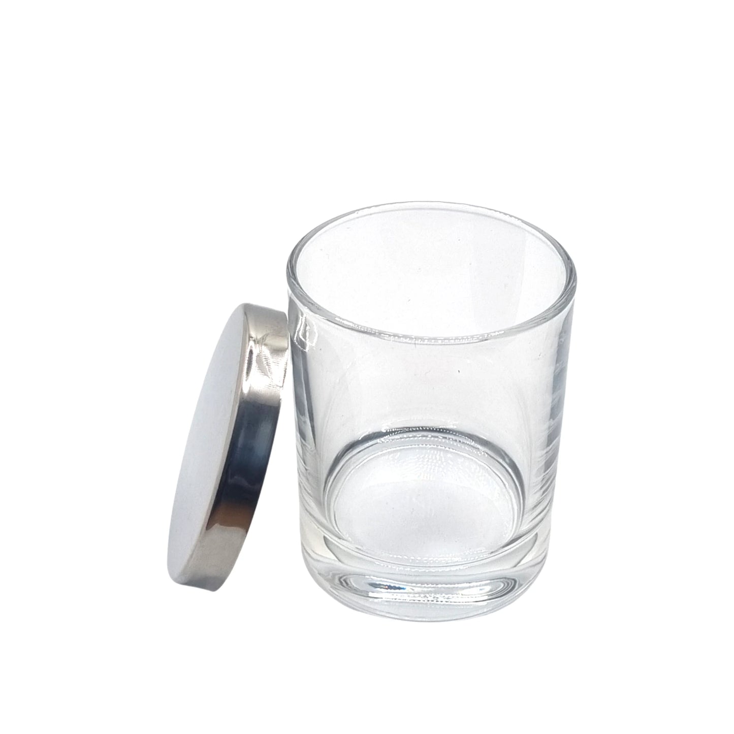 20cl Karen candle glass with silver lid