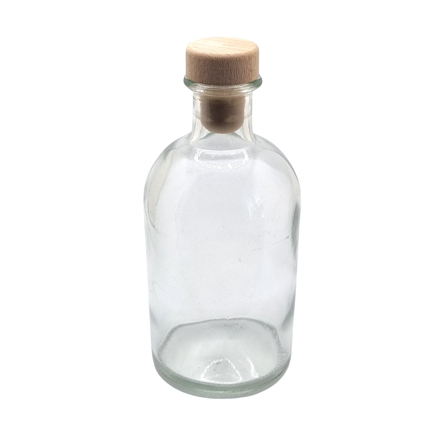 250ml Vecchia Clear Round Glass Bottle
