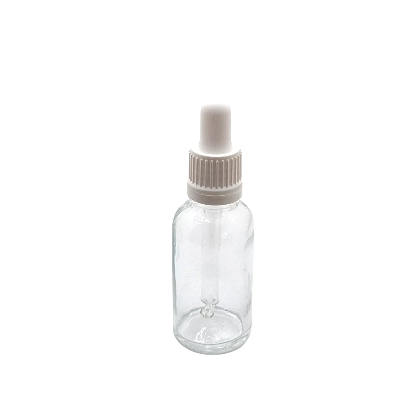 30ml Dropper Clear Round Glass Bottle