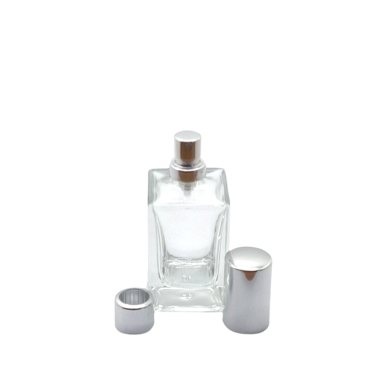 30ml Delacroix Glass Bottle Silver Caps