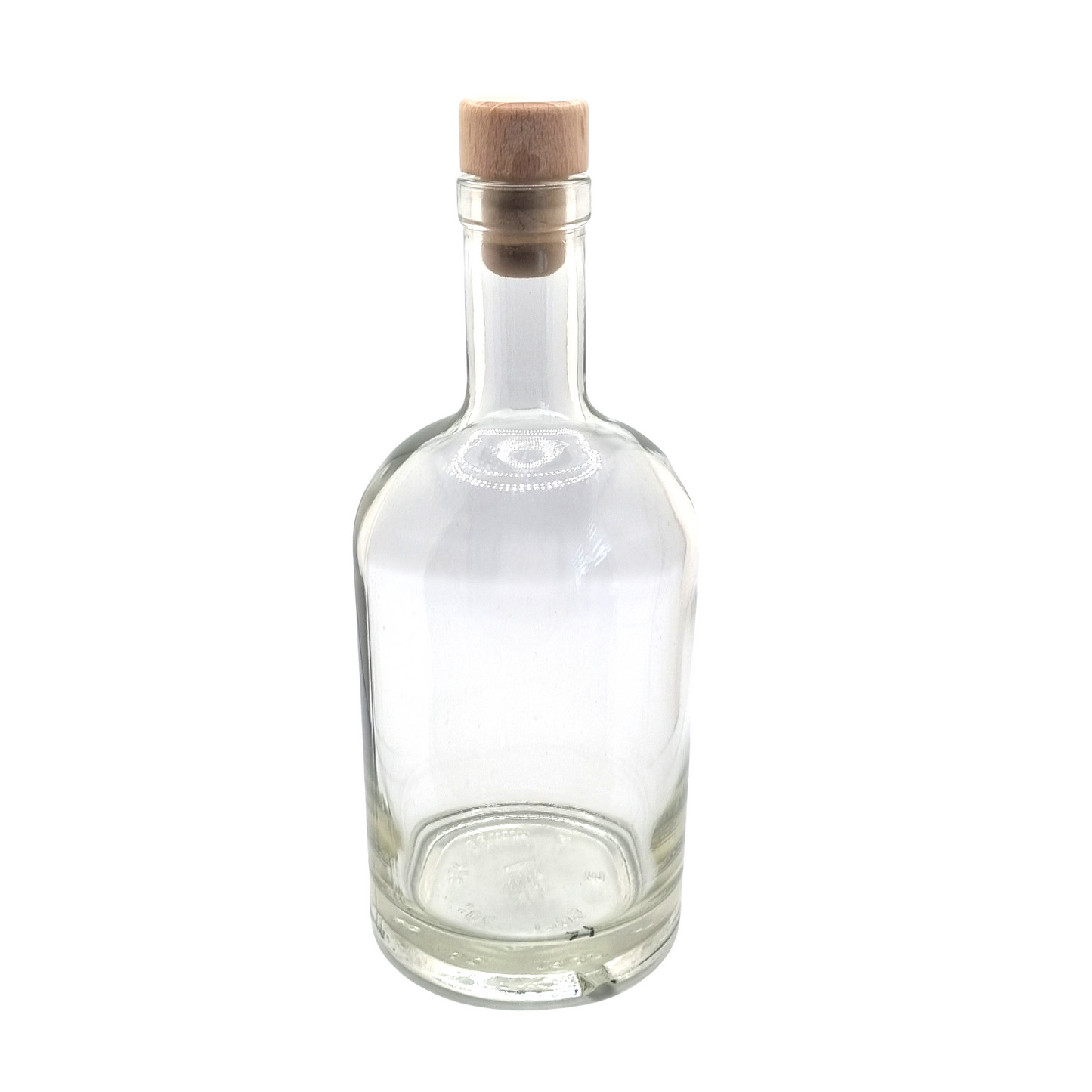 500ml Hermes Clear Round Glass Bottle