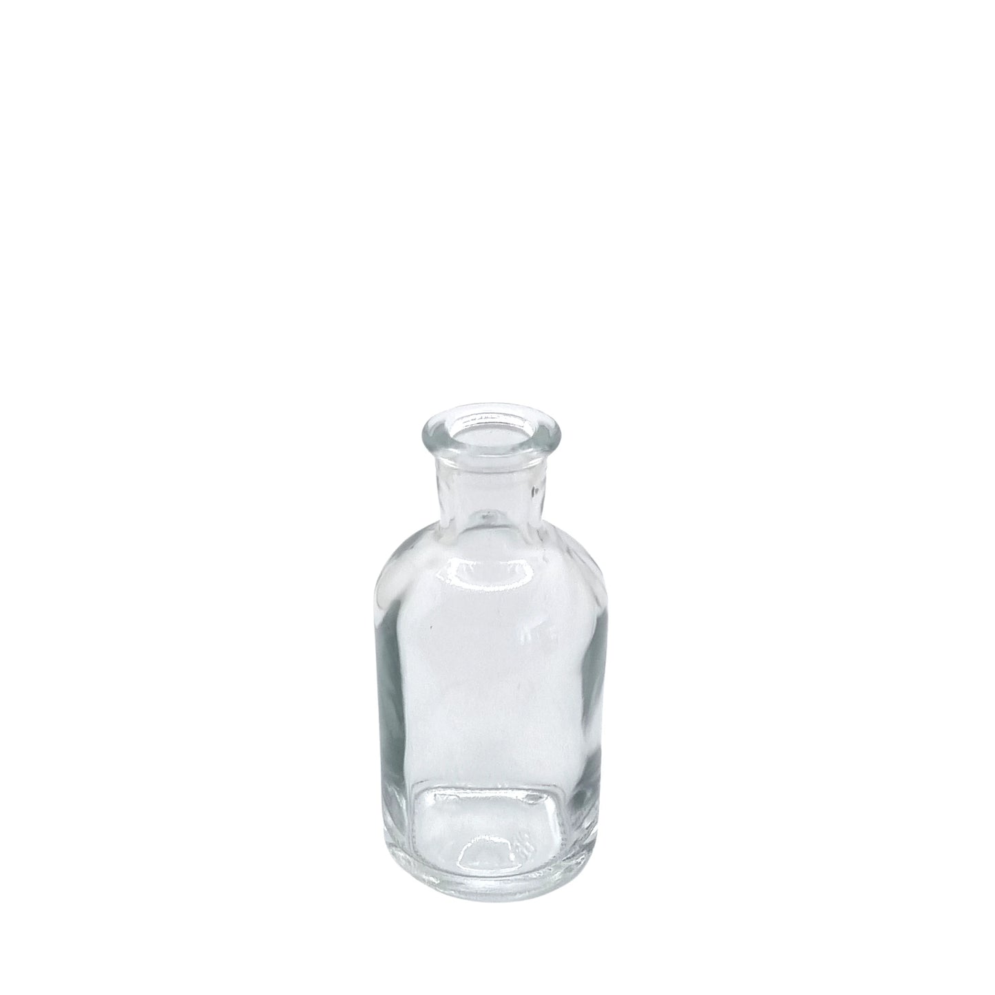 50ml Vecchia Clear Round Glass Bottle