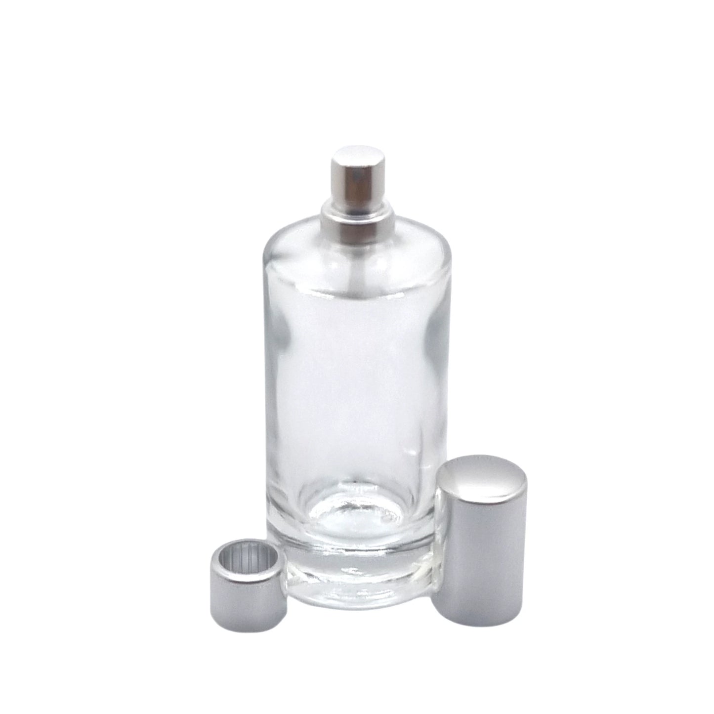 50ml Charlotte Clear Round Glass Bottle