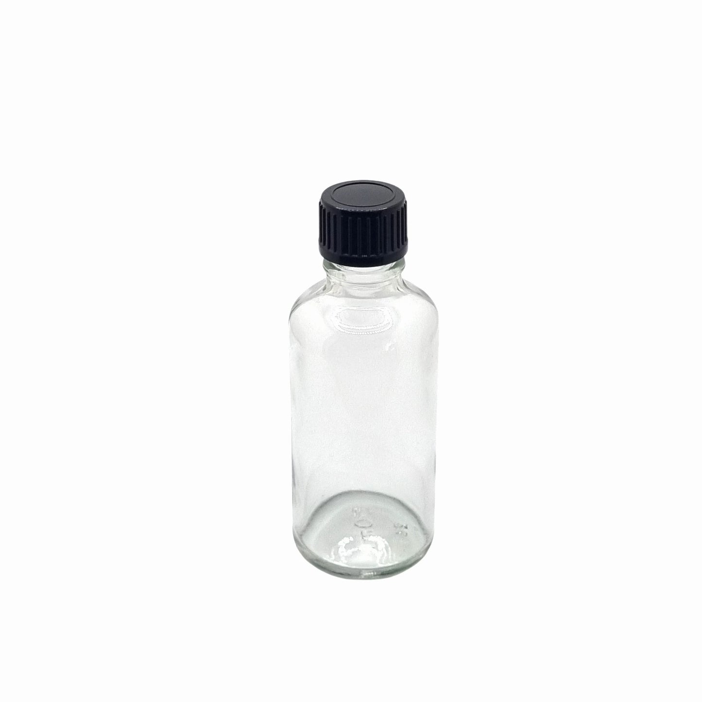 50ml Dropper Clear Round Glass Bottle