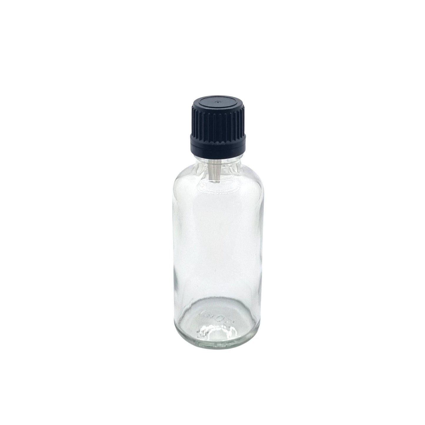 50ml Dropper Clear Round Glass Bottle
