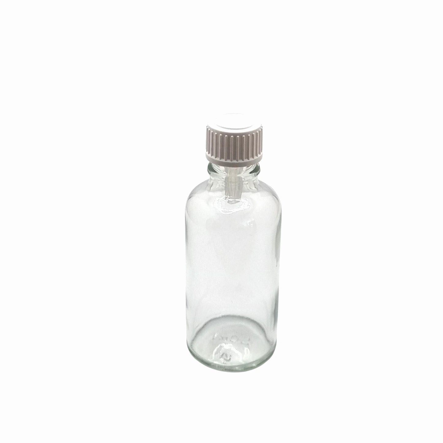 50ml Dropper Clear Round Glass Bottle