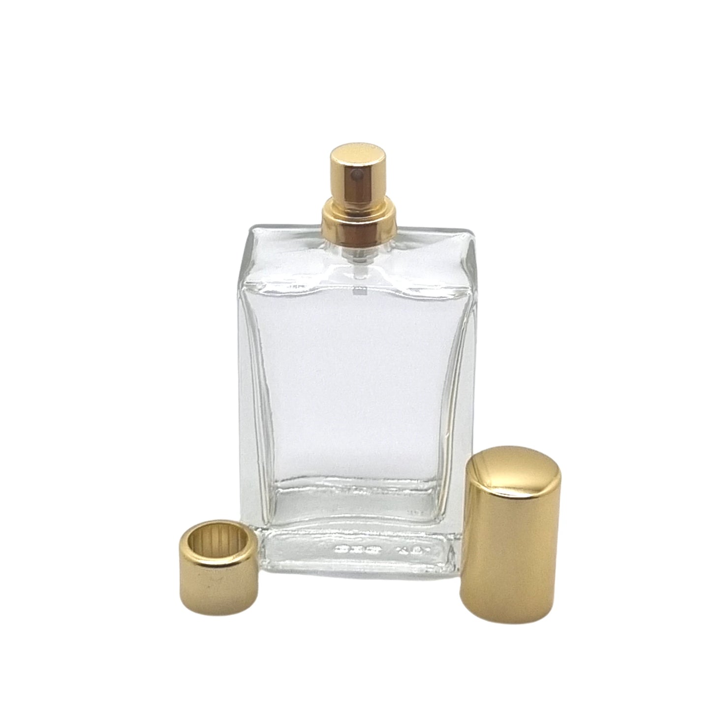 50ml Everest Clear Rectangle Glass Bottle