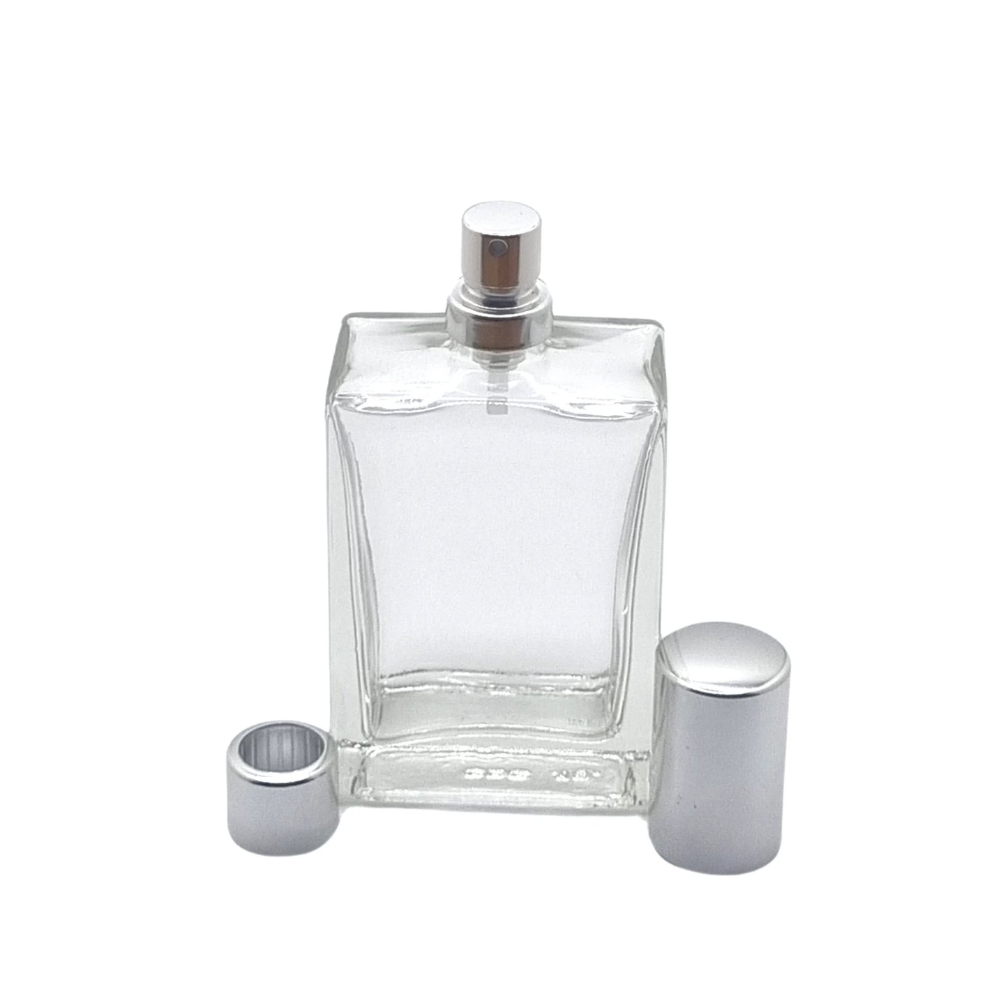50ml Everest Clear Rectangle Glass Bottle