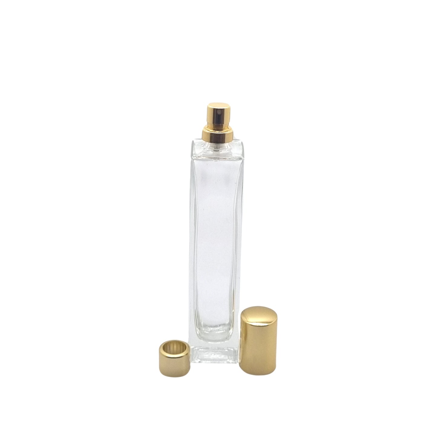 50ml Klee Clear Square Glass Bottle