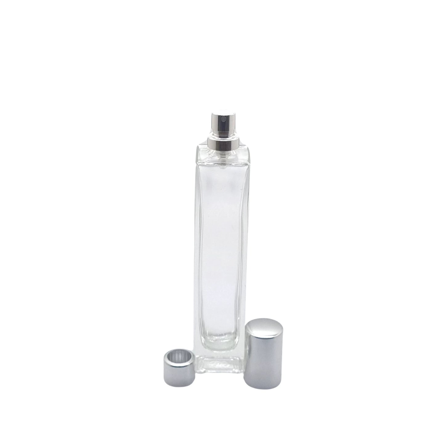 50ml Klee Clear Square Glass Bottle