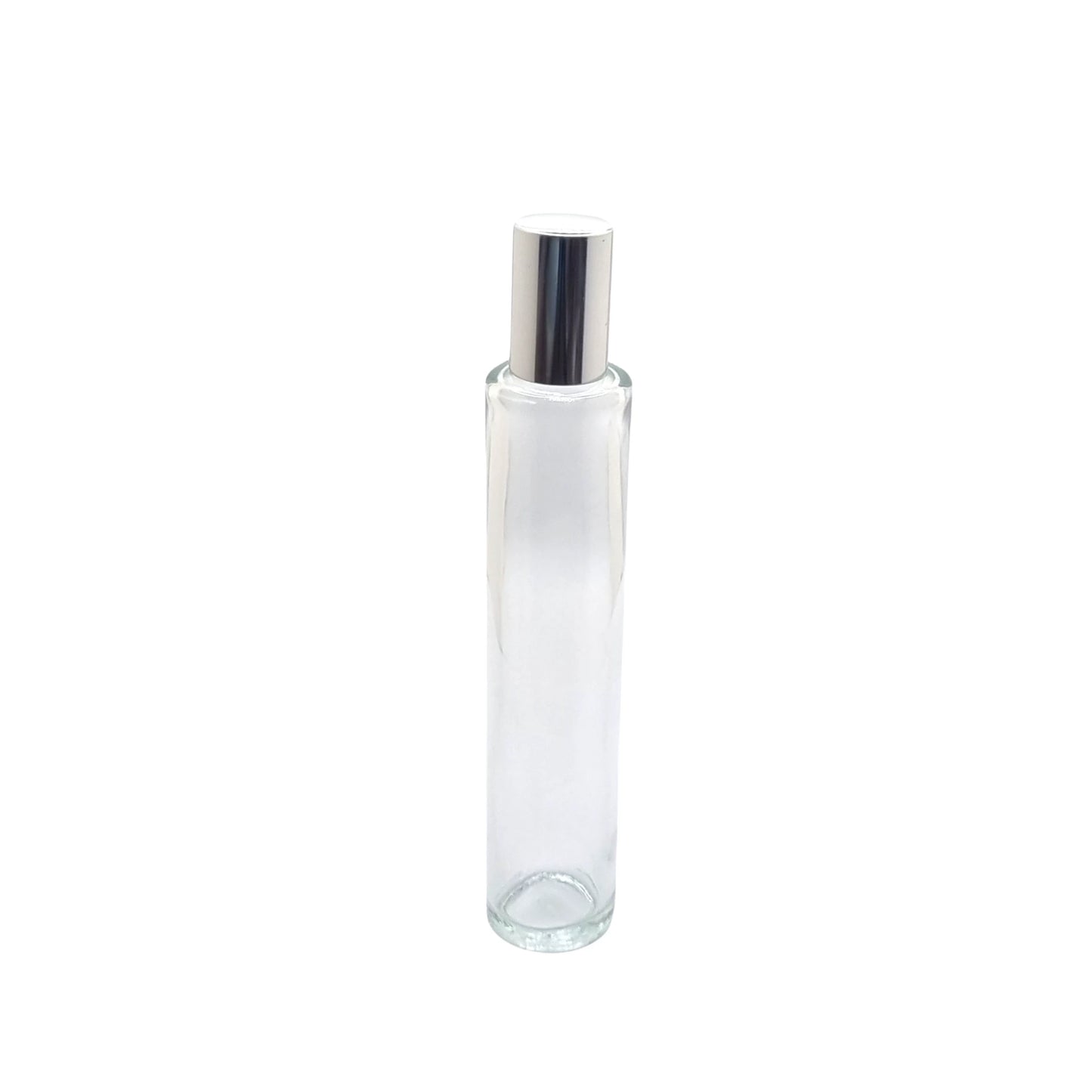 50ml Tall Cuban Clear Round Glass Bottle