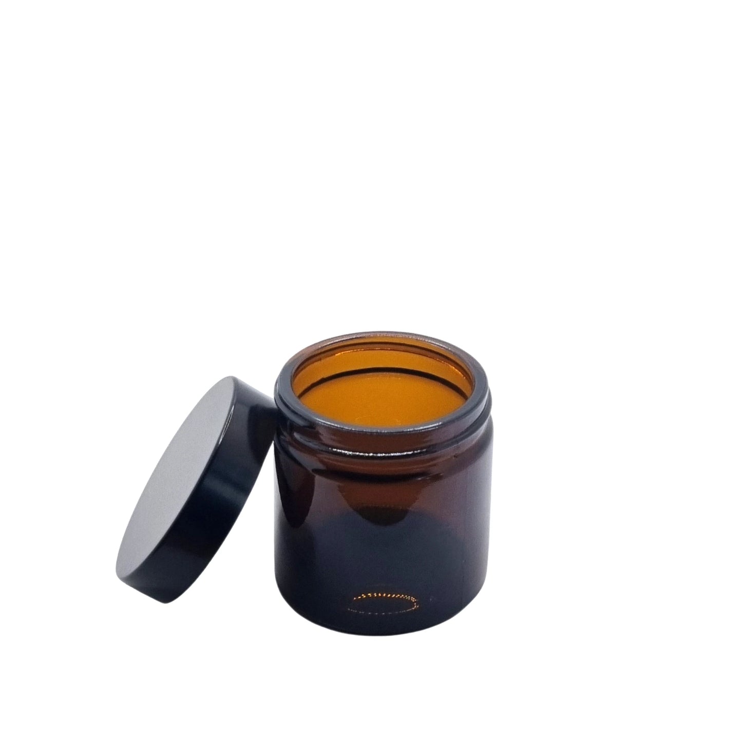 60ml Ointment Amber Round Glass Jar