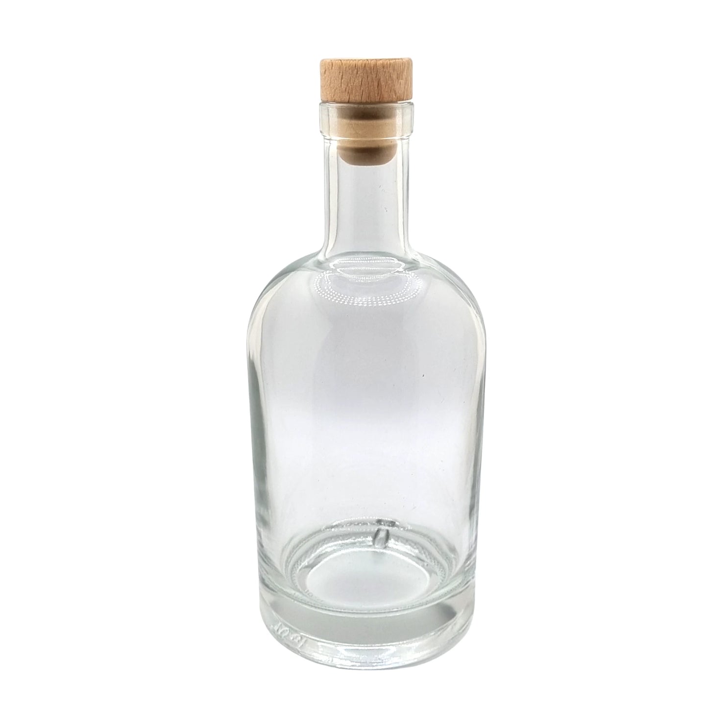 700ml Nora Clear Round Glass Bottle (Pallet Qty 690 Units)