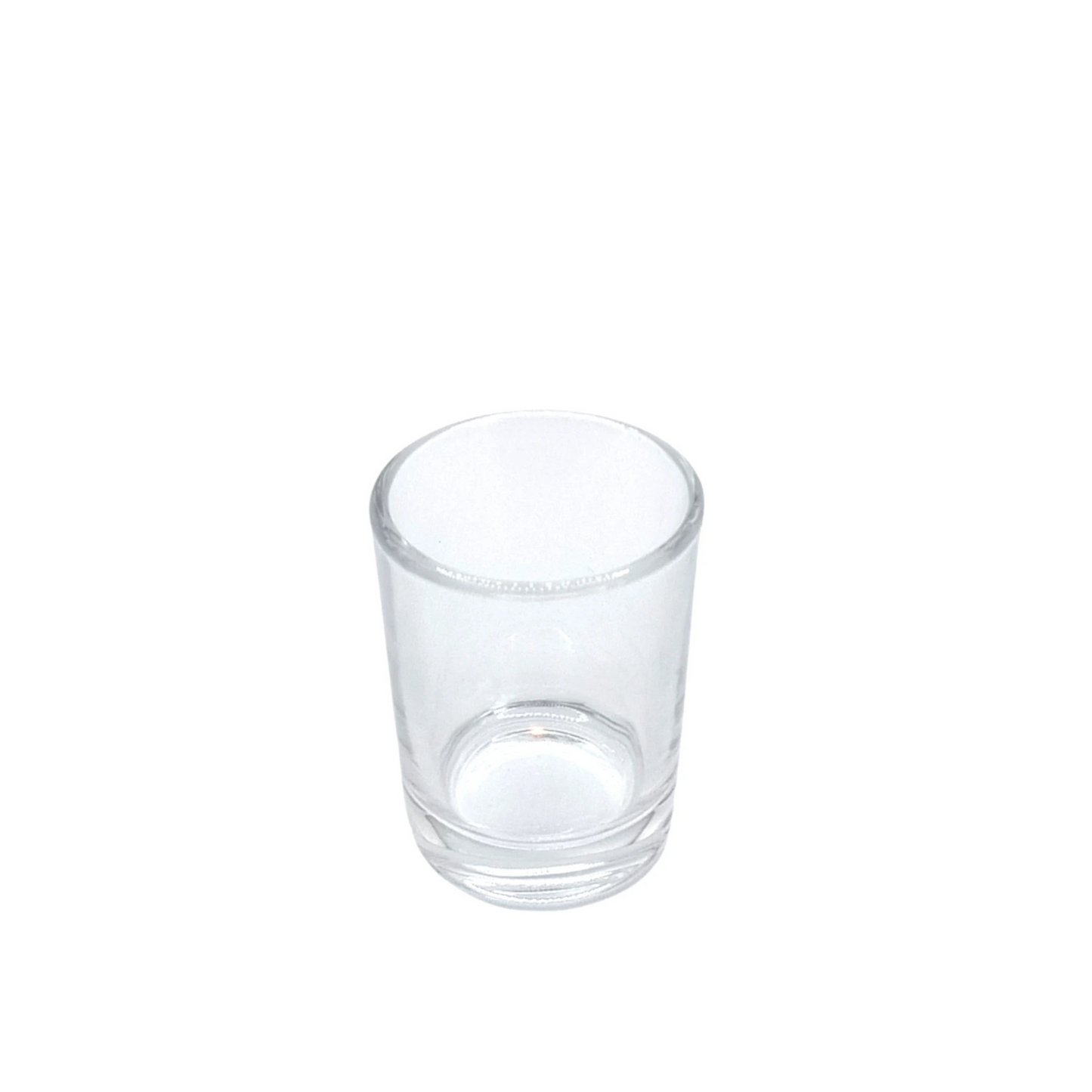 9cl Meredith Clear Round Candle Glass