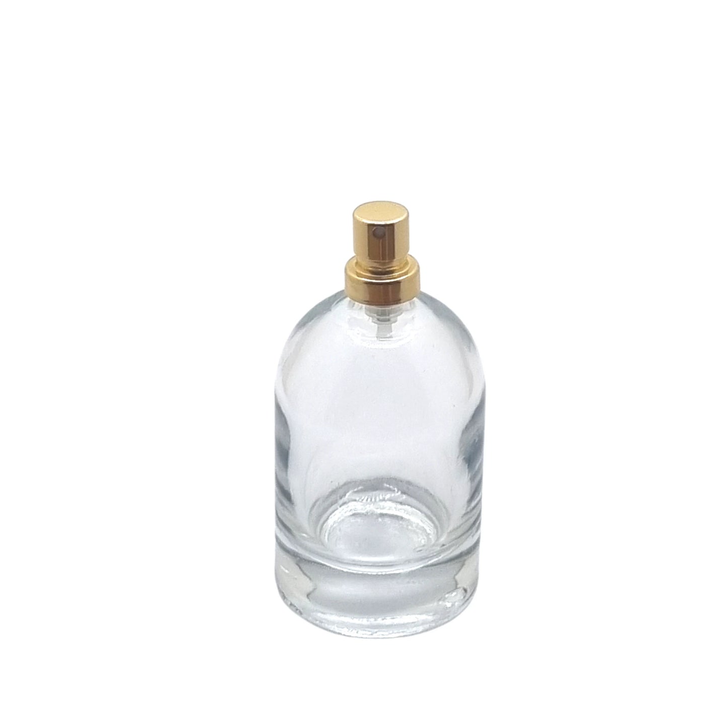 50ml Bazille Clear Round Glass Bottle