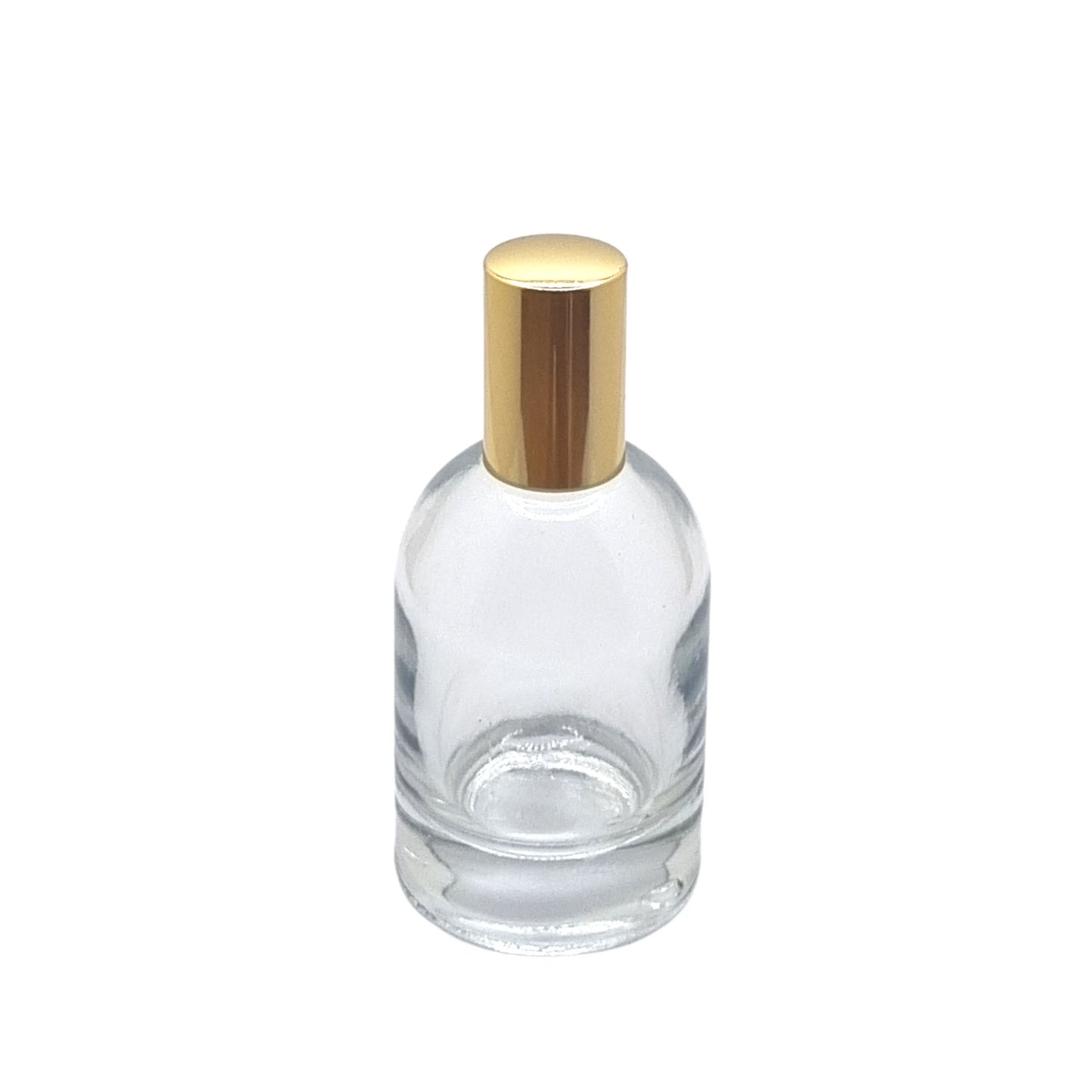 50ml Bazille Clear Round Glass Bottle