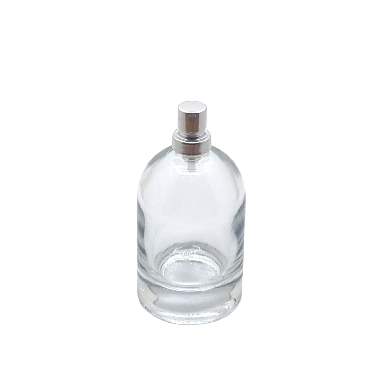 50ml Bazille Clear Round Glass Bottle