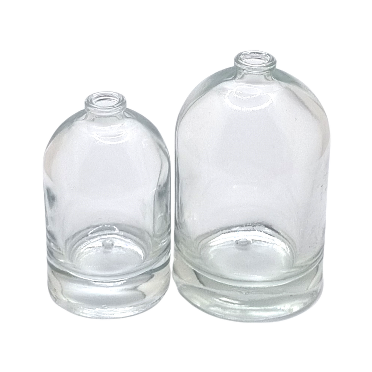 100ml Bazille Clear Round Glass Bottle