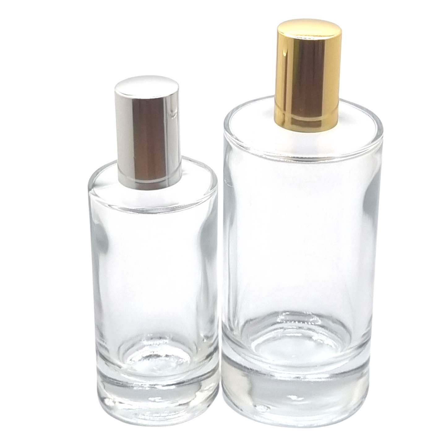 100ml Charlotte Clear Round Glass Bottle