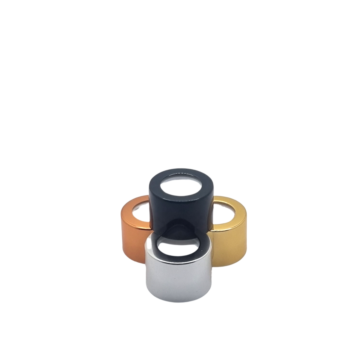 28/410 Metal Sheathed Gloss Gold Diffuser Cap with EPE Wad