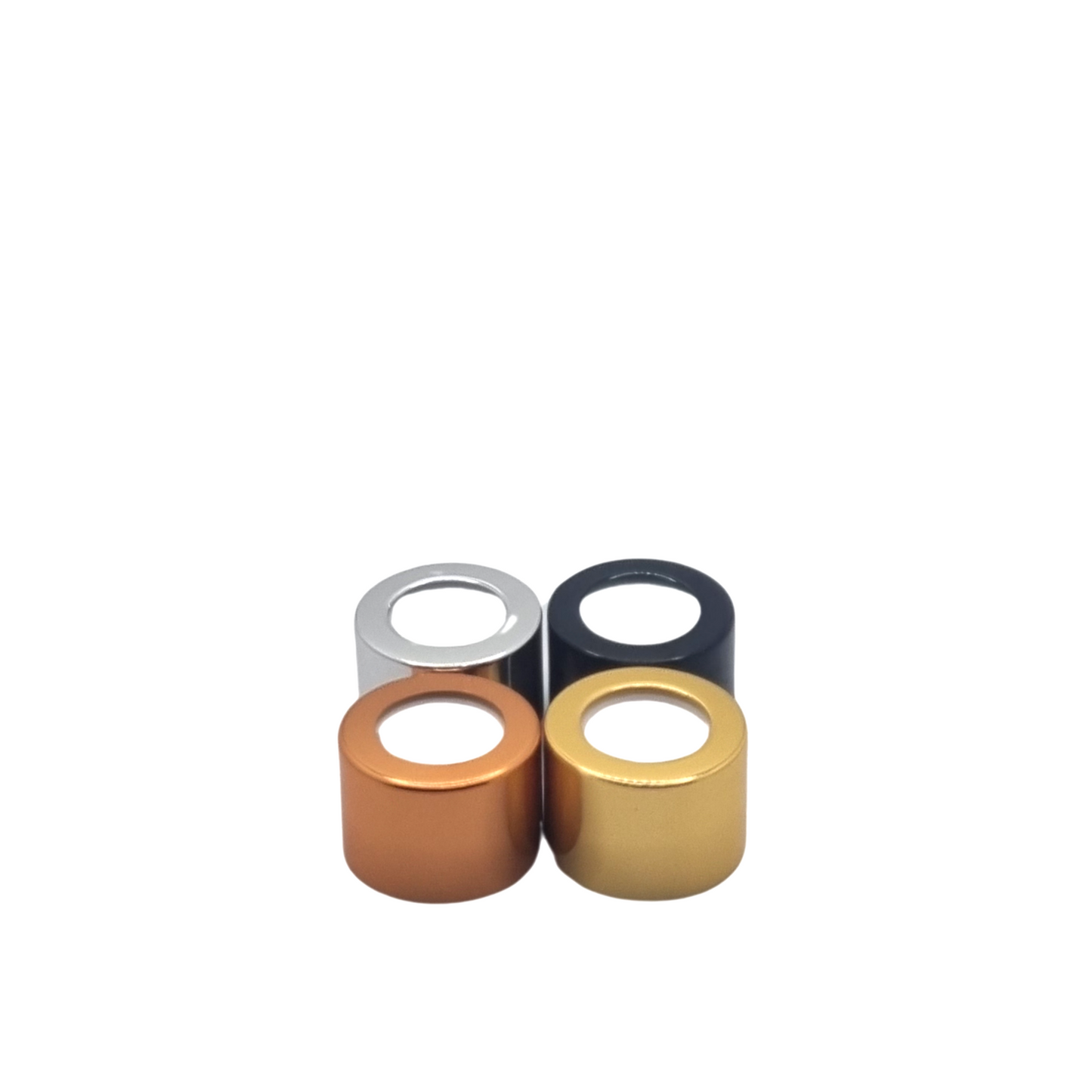 28/410 Metal Sheathed Gloss Gold Diffuser Cap with EPE Wad