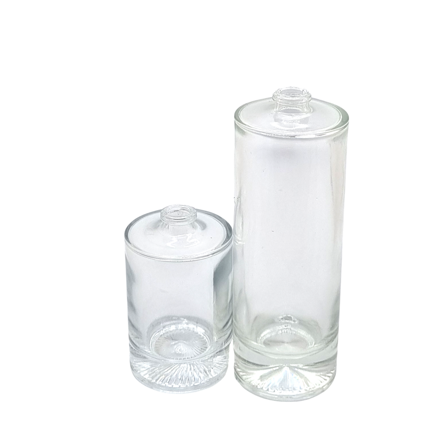 100ml Durer Clear Round Glass Bottle (Pallet Qty 2,592 Units)