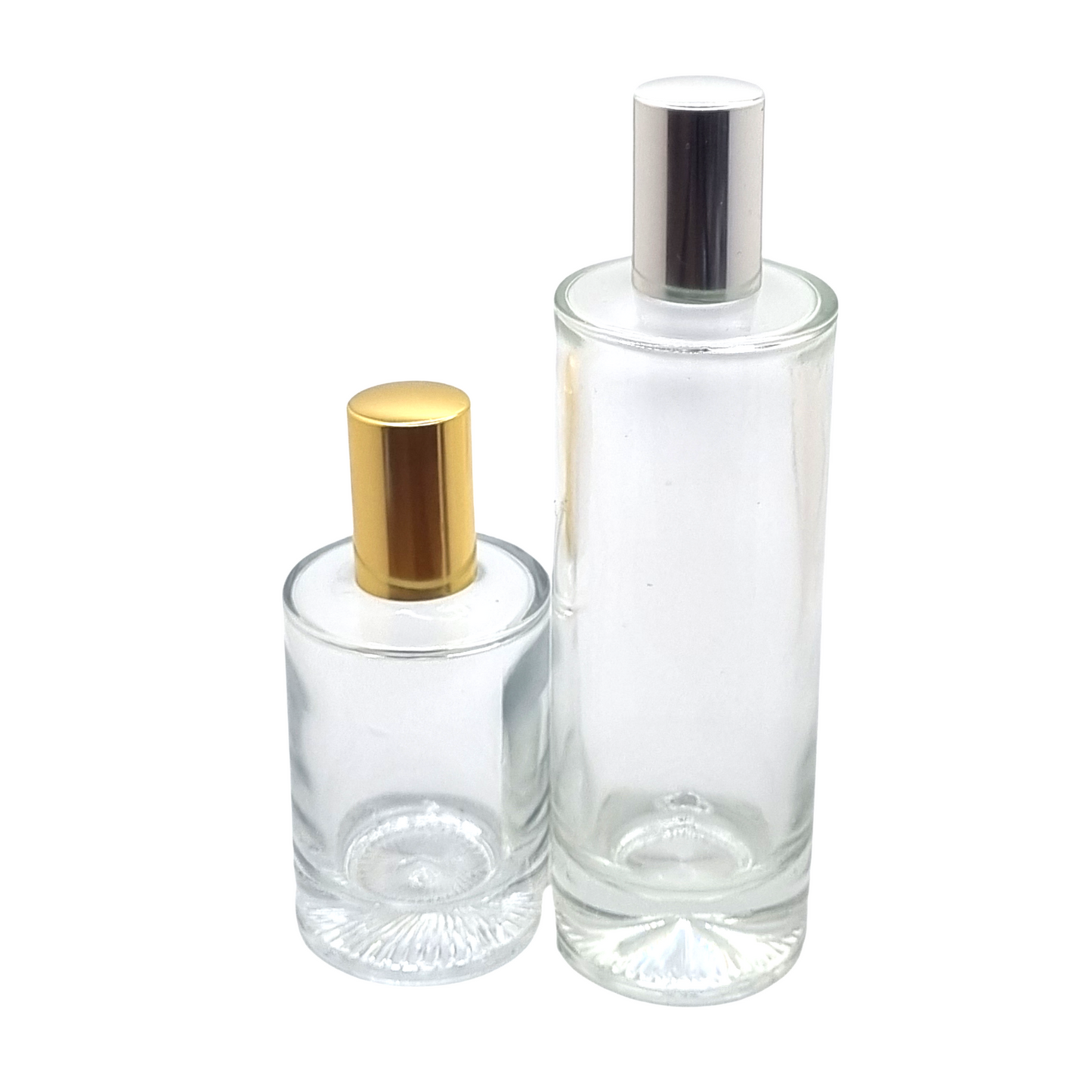 100ml Durer Clear Round Glass Bottle (Pallet Qty 2,592 Units)