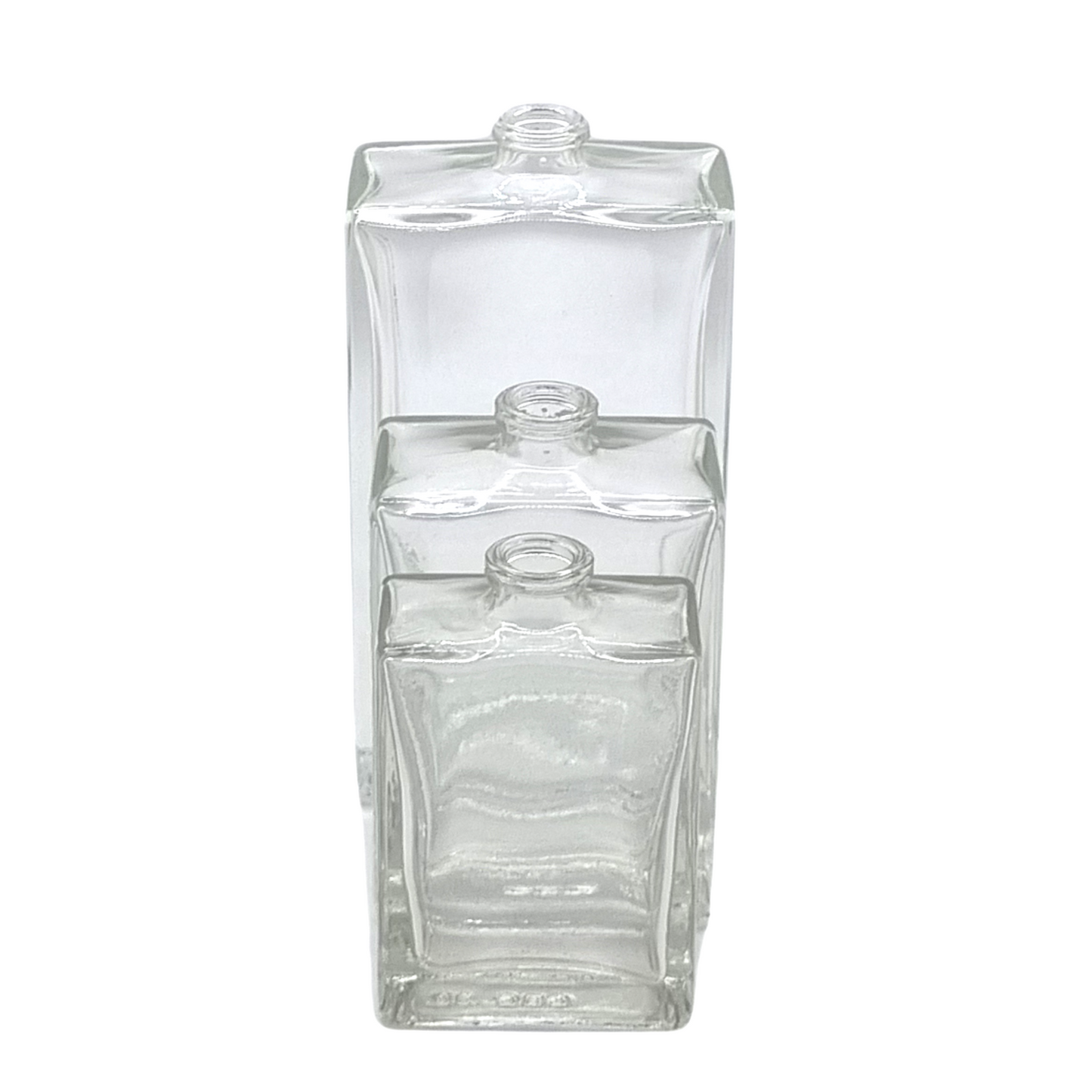 100ml Everest Clear Rectangle Glass Bottle