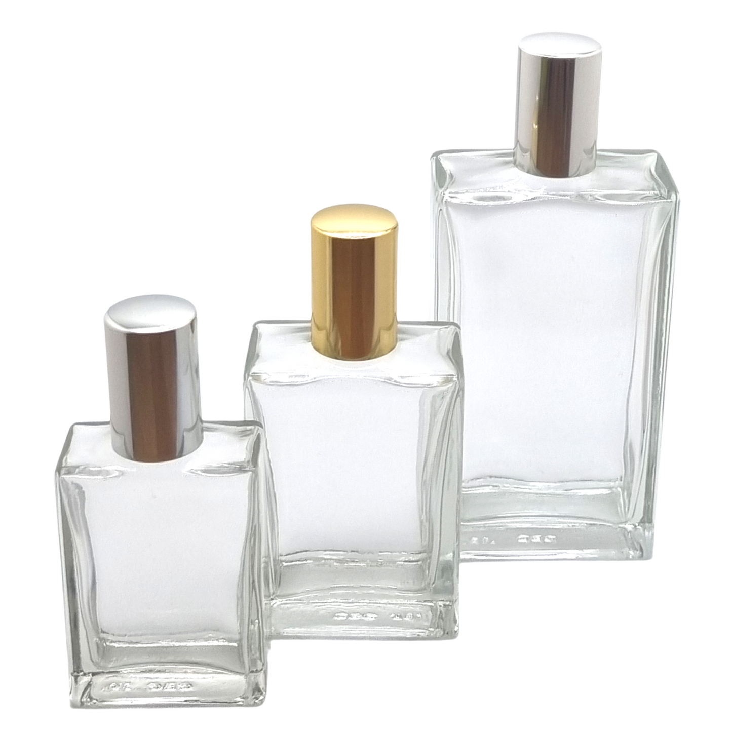 100ml Everest Clear Rectangle Glass Bottle