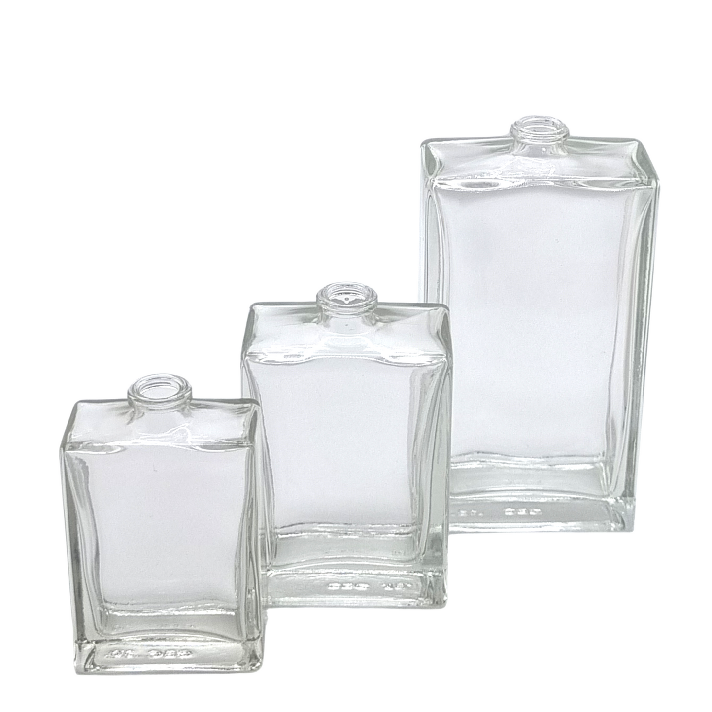 100ml Everest Clear Rectangle Glass Bottle