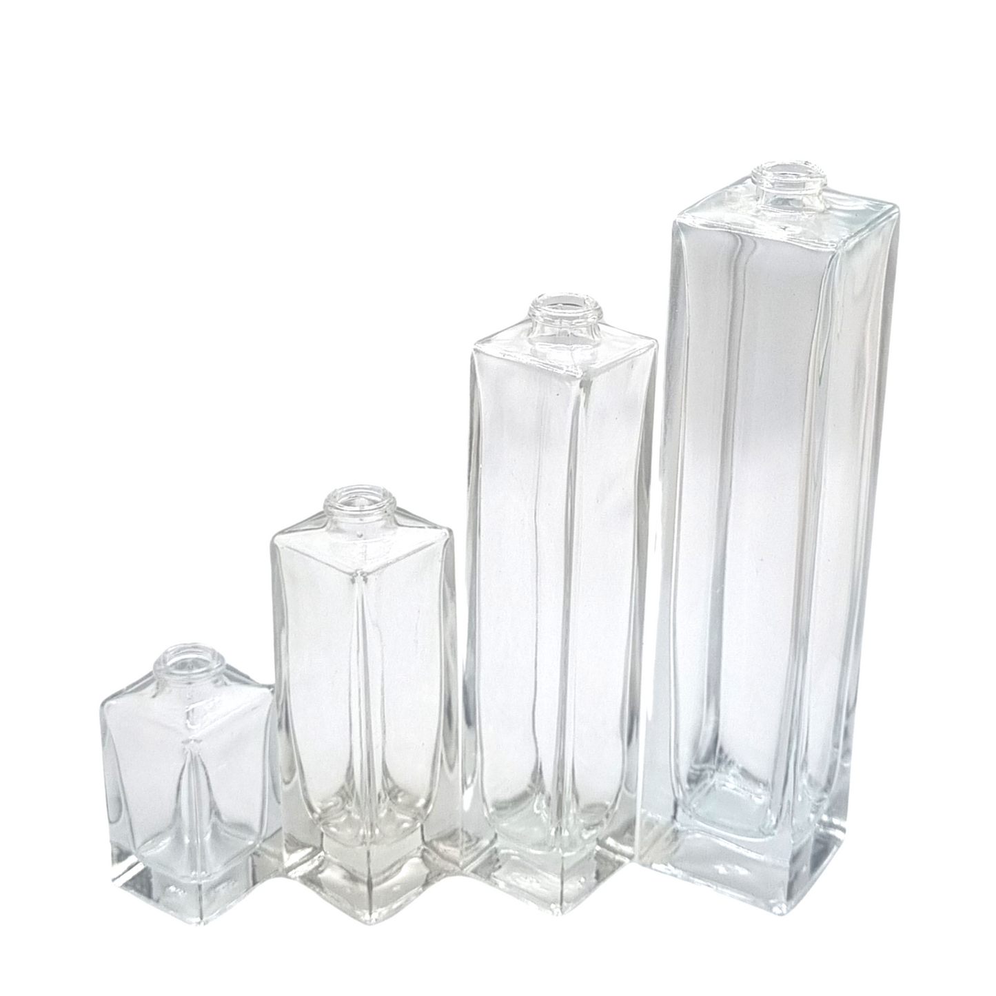 100ml Klee Clear Square Glass Bottle