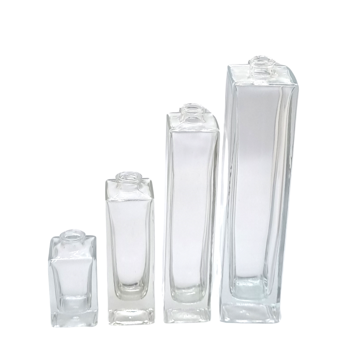 100ml Klee Clear Square Glass Bottle
